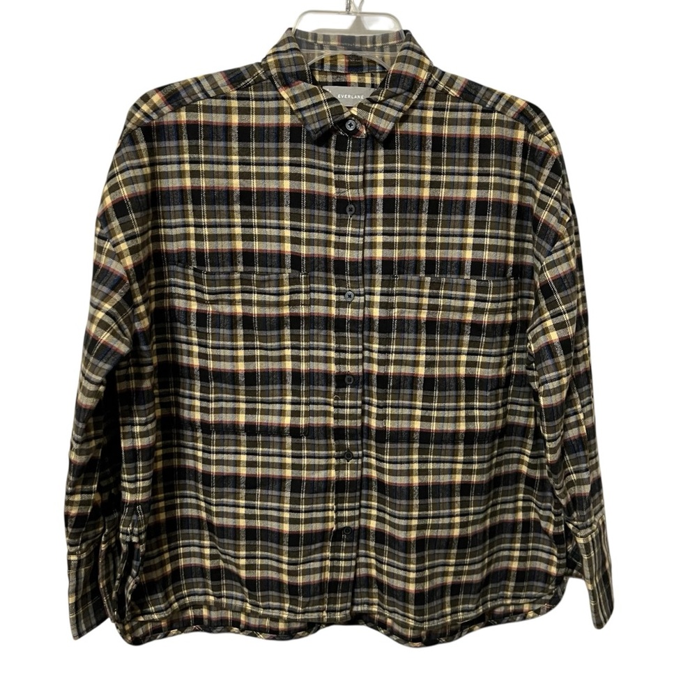 NWT Everlane Plaid Boxy Flannel Shirt - Picture 5 of 13